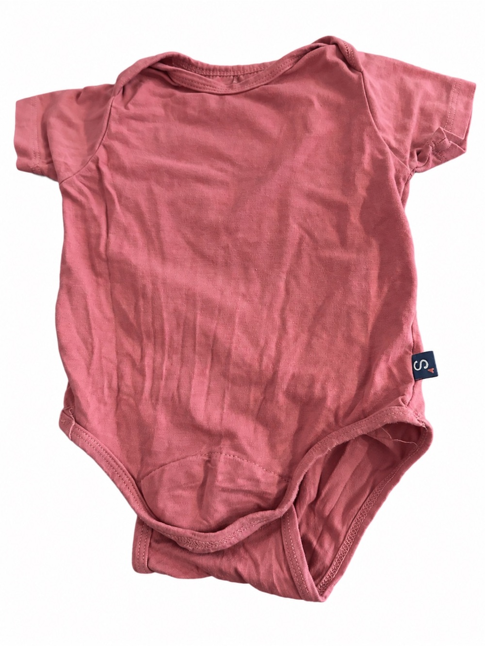 Simply Magnetic Me Dusty Rose Short Sleeve Baby Bodysuit 3–6M
